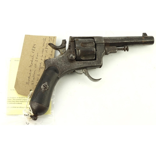 70 - Italian Great War Revolver M1889, 10.35mm Bodeo with folding trigger, handworn chequered grips, fram... 