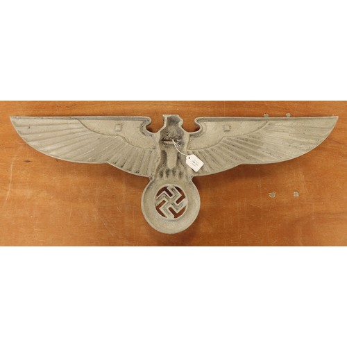 997 - German huge Political eagle, alloy, from a wall or vehicle.  (Buyer collects)