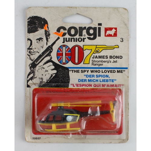 106 - Corgi Junior 'Strombergs Jet Ranger' (007 James Bond, The Spy Who Loved me), contained in original p... 