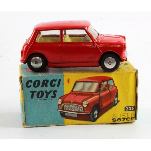 122 - Corgi Toys, no. 225 'Austin Se7en' (red), contained in original box