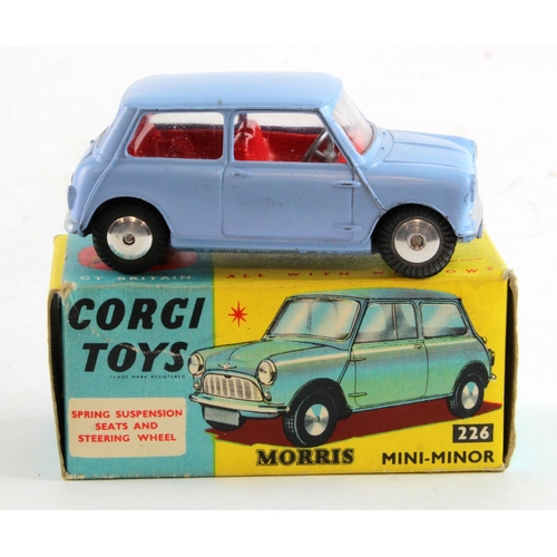 124 - Corgi Toys, no. 226 'Morris Mini Minor' (blue), contained in original box