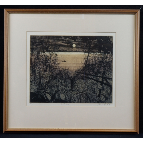 13 - Bartlett, Charles (British 1921-2014) colour etching titled, 'Full Moon'. Limited edition no.11/60. ... 