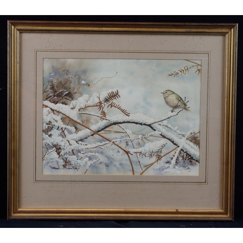 24 - Gibbard, Robin (British 1930-2014) Watercolour titled 'The Snow Bridge'. Signed lower left. Image me... 