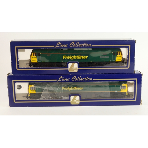 242 - Lima. Two boxed Lima OO gauge locomotives, comprising Class 66 Diesel 66501 'Freightliner' (L205229)... 