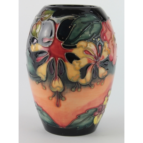 317 - Moorcroft Oberon pattern vase, makers marks to base, height 13.5cm approx.