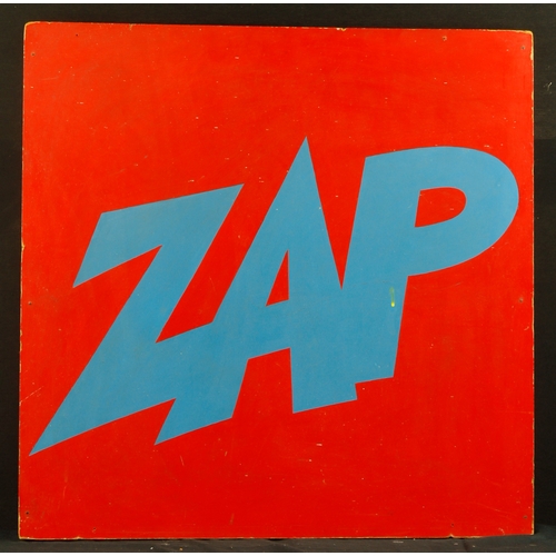 32 - Keen, Jeff (British 1923-2012) 'ZAP'. Enamel on hardboard panel. Provenance: Purchased amongst other... 