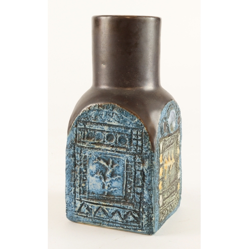 348 - Troika pottery spice jar, makers marks to the base with initials 'JF' (Jane Fitzgerald), height 15cm... 