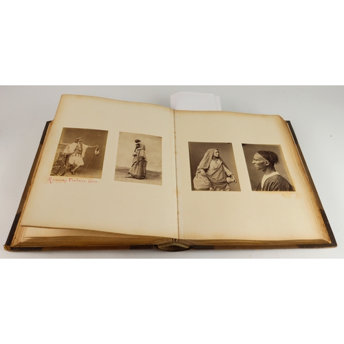 370 - Egypt interest. A large album containing 100 black & white photographs of Gilbert H. F Vane's travel... 