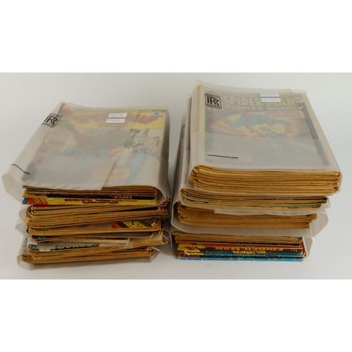 383 - Comics. A collection of approximately 160 various Marvel comics, circa 1970s, including Avengers (in... 