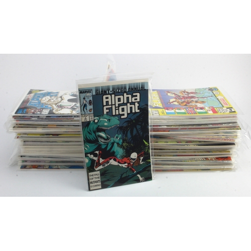 392 - Marvel. A collection of approximately .160 modern age Marvel Alpha Flight comics