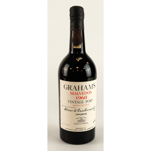 432 - Grahams Malvedos 1968 Vintage Port (bottled 1970) (Buyer to collect or arrange own courier)