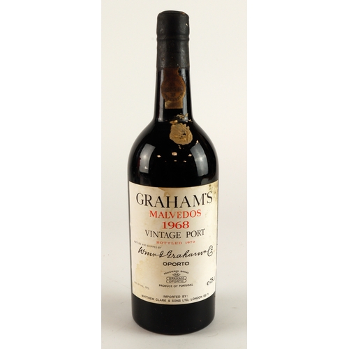 433 - Grahams Malvedos 1968 Vintage Port (bottled 1970) (Buyer to collect or arrange own courier)