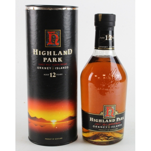 437 - Highland Park, 12 year old, 1990's Island (Orkney Islands) single malt Scotch  Whisky (70cl - bottle... 