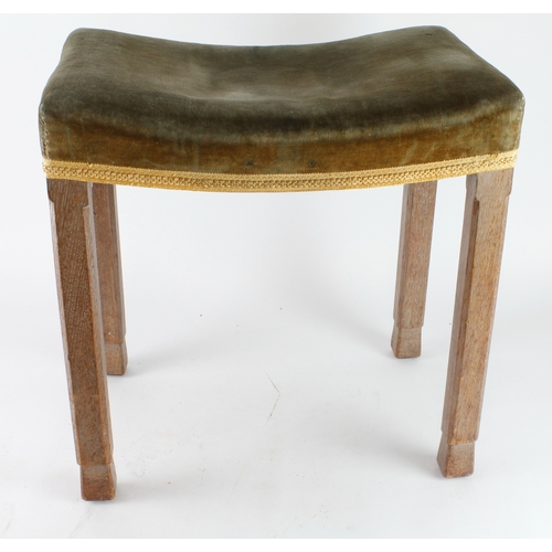 480 - George VI Coronation stool, stamped 'Glenister, maker, Wycombe' to underside, height 47.5cm approx.