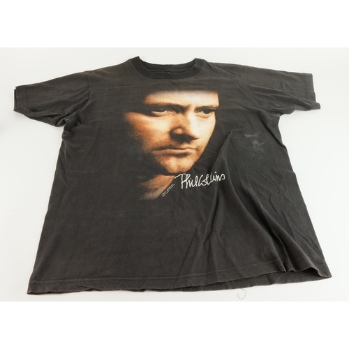 502 - Phil Collins interest. An original signed Phil Collins 'But Seriously' World Tour 1990 t-shirt (size... 