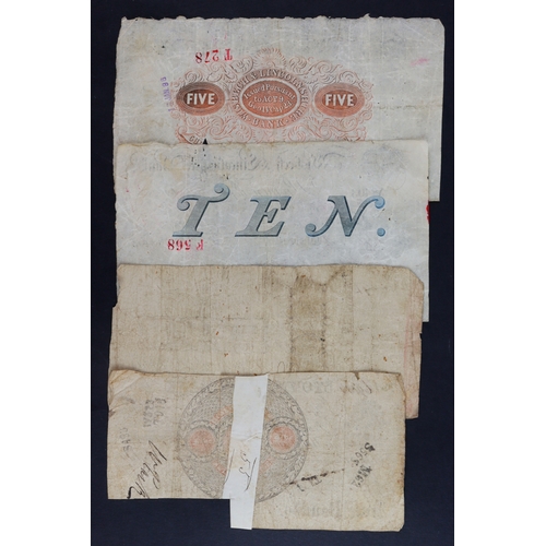 167 - Provincial Banks (4), Wantage Bank 1 Pound dated 1814, serial No. 6891 for Wm. Mattingly, Wm. Kent &... 