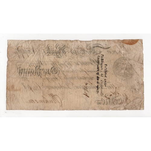 171 - Retford Bank 1 Pound dated 1808 for Pocklington,Dickinson, Hunter & Co., serial No. 797 (Outing1788a... 