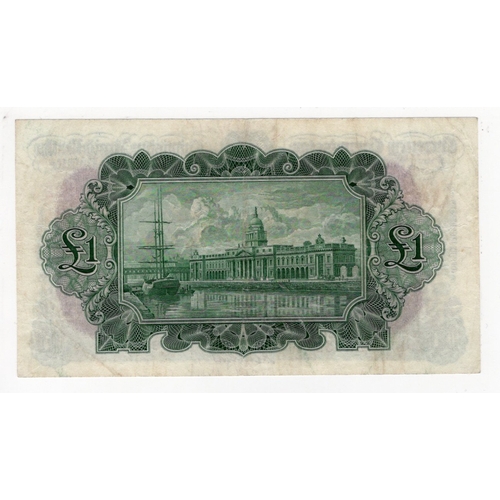 203 - Ireland Republic 1 Pound dated 26th July 1933, The Munster & Leinster Bank 'Ploughman' issue, serial... 