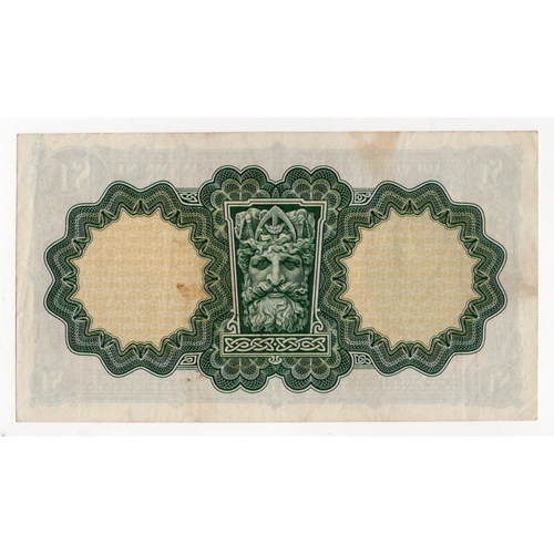 204 - Ireland Republic 1 Pound dated 2nd July 1943, earlier war date with WAR CODE overprint, signed Brenn... 