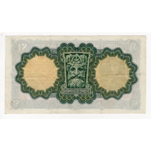 208 - Ireland Republic 1 Pound Lady Lavery dated 21st December 1937, Currency Commission rarer early date ... 