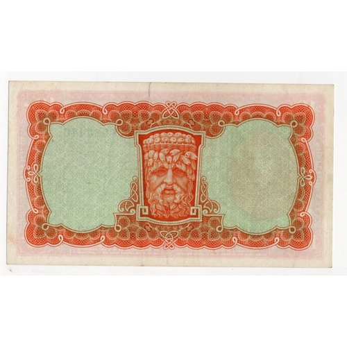 217 - Ireland Republic 10 Shillings dated 5th December 1940, earlier war date with WAR CODE overprint, sig... 