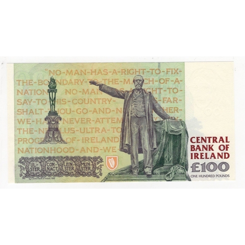 220 - Ireland Republic 100 Pounds dated 22nd August 1996, signed O'Conaill & Mullarkey, FIRST serial AAK 6... 