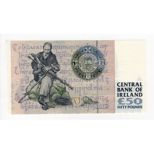 237 - Ireland Republic 50 Pounds dated 14th February 1996, signed O'Conaill & Mullarkey, serial JAE 064147... 