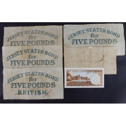 265 - Jersey (6), St. Saviours Bank 1 Pound dated 12th May 1832, serial number 130, signatures cross cance... 