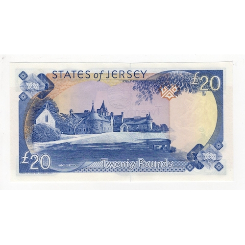 272 - Jersey 20 Pounds issued 1989, signed Leslie May, serial AC430960 (BNB B118a, Pick18a) Uncirculated