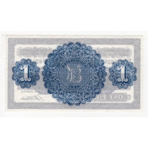 307 - Northern Ireland, Northern Bank Limited 1 Pound dated 1st January 1940, serial N-I/H 028628 (PMI NR6... 