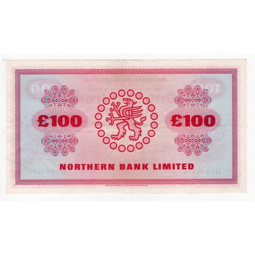 323 - Northern Ireland, Northern Bank Limited 100 Pounds dated 1st October 1971, signed H.M. Gabbey, seria... 