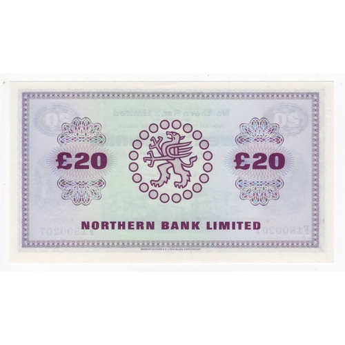 326 - Northern Ireland, Northern Bank Limited 20 Pounds dated 15th June 1988, signed S.H. Torrens, LOW num... 