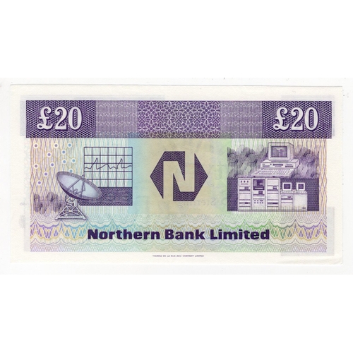 328 - Northern Ireland, Northern Bank Limited 20 Pounds dated 24th August 1989, signed S.H. Torrens, VERY ... 