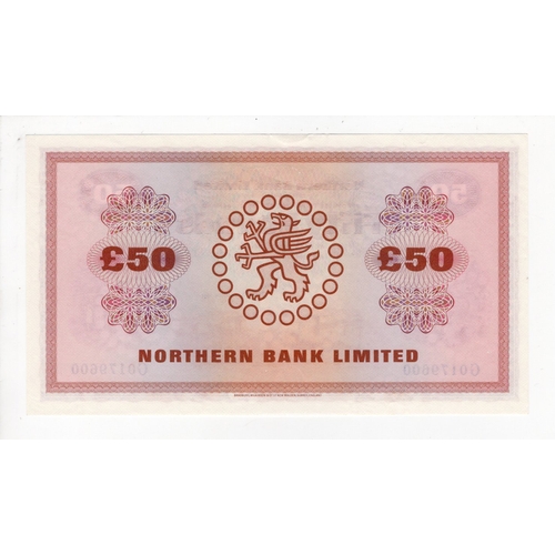 336 - Northern Ireland, Northern Bank Limited 50 Pounds dated 1st March 1981, signed Wilson Ervin, serial ... 