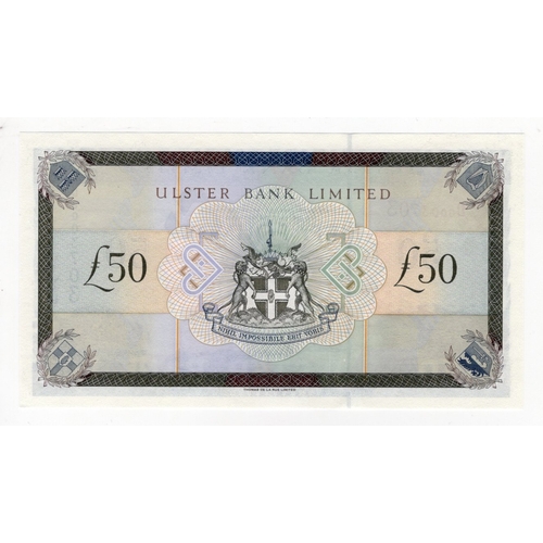 349 - Northern Ireland, Ulster Bank Limited 50 Pounds dated 1st January 1997, signed R.D. Kells, serial D0... 