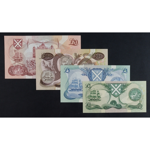 355 - Scotland, Bank of Scotland (4), 20 Pounds dated 6th January 1987 serial H120188, 10 Pounds dated 8th... 