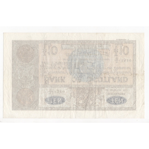 358 - Scotland, Bank of Scotland 10 Pounds dated 27th September 1963, signed Lord Bilsland & William Watso... 