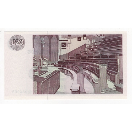 384 - Scotland, Clydesdale Bank 20 Pounds dated 8th April 1985, Lord Kelvin portrait at left, signed A.R. ... 