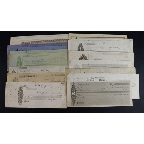 4 - Bills of exchange (20), a group of PROOF's from various places including Port au Prince, Berlin, Lim... 