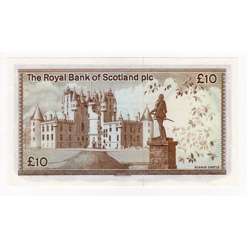 402 - Scotland, Royal Bank of Scotland 10 Pounds dated 17th December 1986, signed R.M. Maiden, serial A/97... 