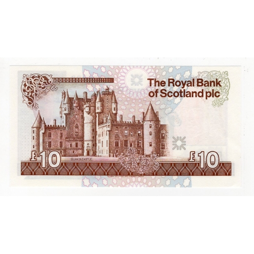 404 - Scotland, Royal Bank of Scotland 10 Pounds dated 28th January 1992, signed C. Winter, a VERY LOW num... 