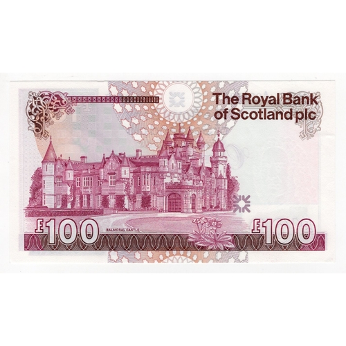 405 - Scotland, Royal Bank of Scotland 100 Pounds dated 26th March 1987, signed R.M. Maiden, serial A/1 02... 