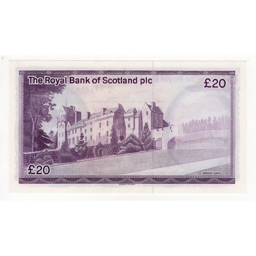 408 - Scotland, Royal Bank of Scotland 20 Pounds dated 3rd May 1982, signed C.R. Winter, serial A/6 754378... 