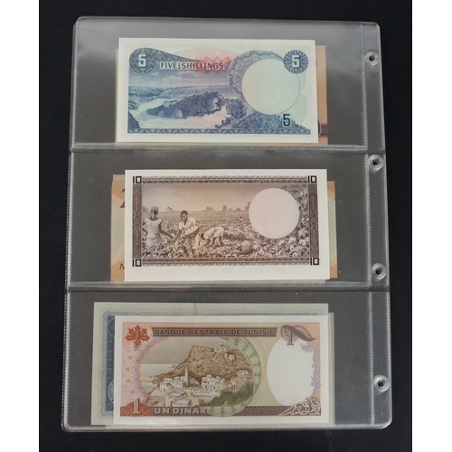 418 - Africa (13), a high grade group in album sleeves, Central African States 1000 Francs, Djibouti 1000 ... 