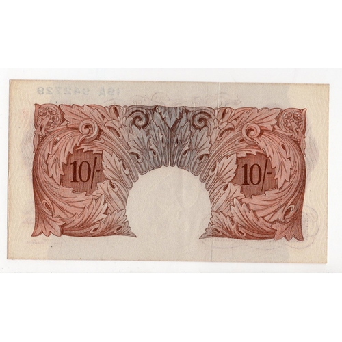 47 - Beale 10 Shillings (B267) issued 1950, REPLACEMENT note serial 19A 942729 (B267, Pick368b) EF