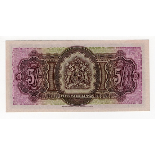 499 - Bermuda 5 Shillings dated 20th October 1952, scarcer first date of issue, portrait Queen Elizabeth I... 