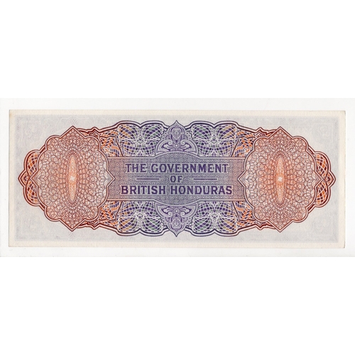 513 - British Honduras 2 Dollars dated 1st November 1961, serial H/1 333128 (BNB B128a, Pick29b) very ligh... 