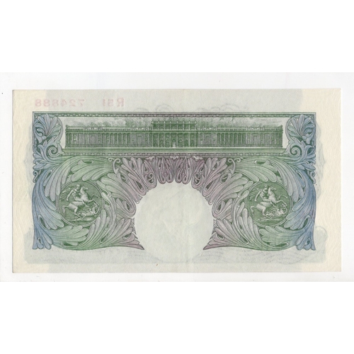 56 - Catterns 1 Pound (B225) issued 1930, serial R51 724888 (B225, Pick363b) original EF+