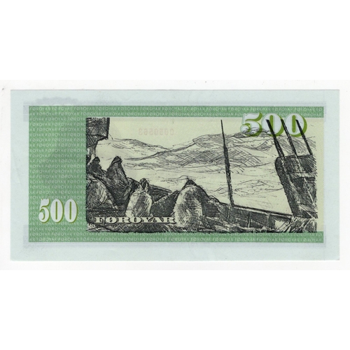 562 - Faeroe Islands 500 kronur dated 1978, serial A0781C 0050563 (BNB B210a, Pick22a) light dents/handlin... 