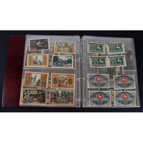 593 - Germany (150), an album of German notgeld, better town groups and sets seen, the majority look Uncir... 